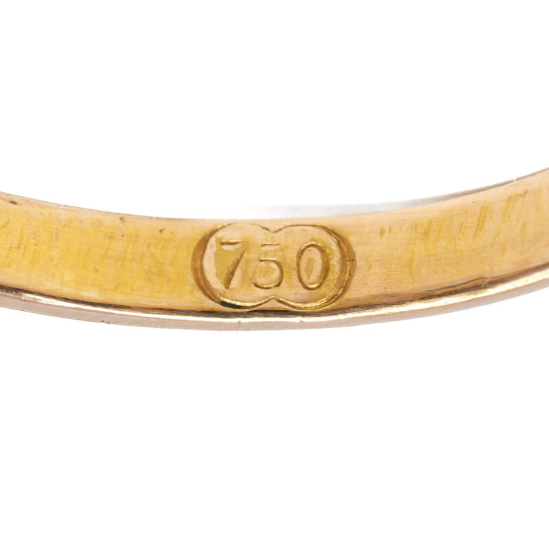 18ct Yellow Gold Brown Diamond Ring Size M 1/2 #59915