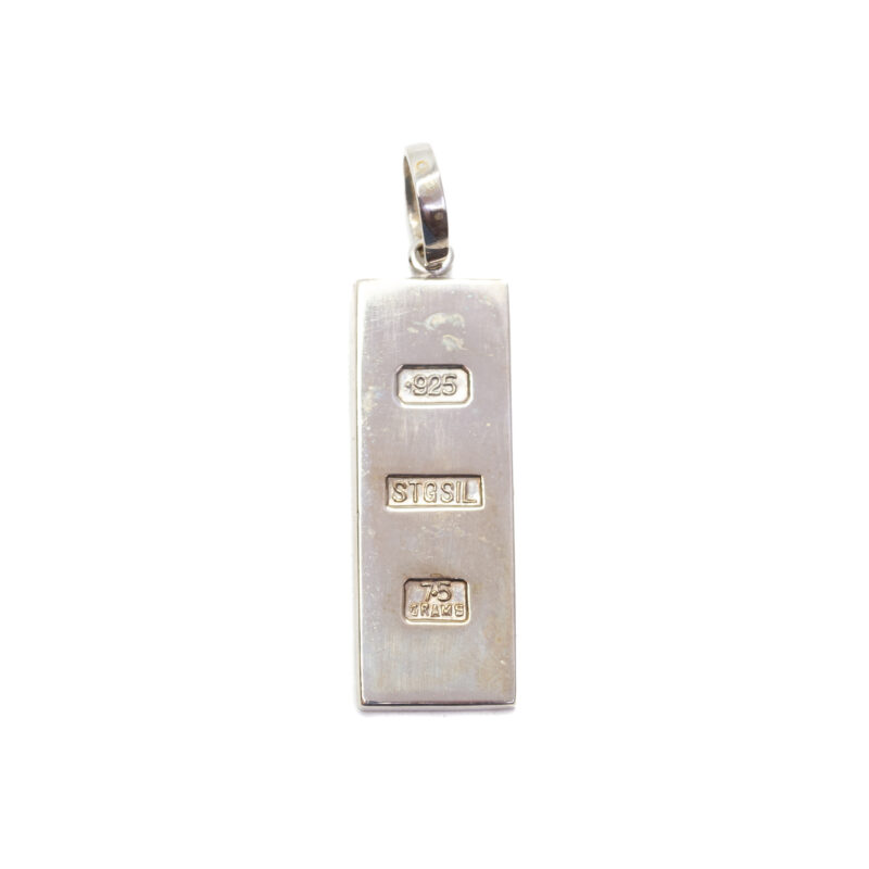 Sterling Silver Bar Pendant 7.5 grams 925 #62635