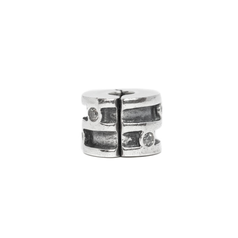 Pandora Sterling Silver CZ Sparkling Clip Charm #62806-21