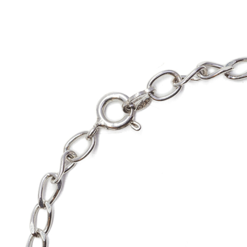 Fine Sterling Silver Curb Link Bracelet 18.5cm #9325-16