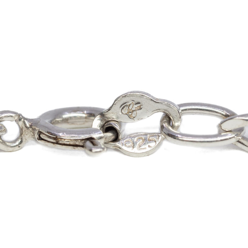 Fine Sterling Silver Curb Link Bracelet 18.5cm #9325-16