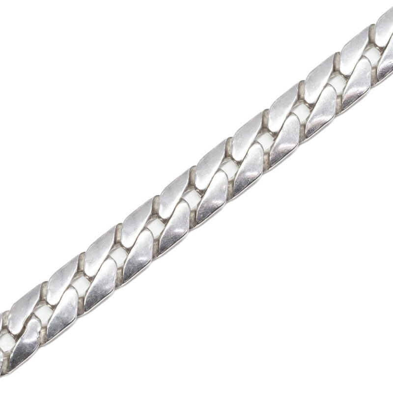 Sterling Silver Cuban Link Bracelet 20cm #9325