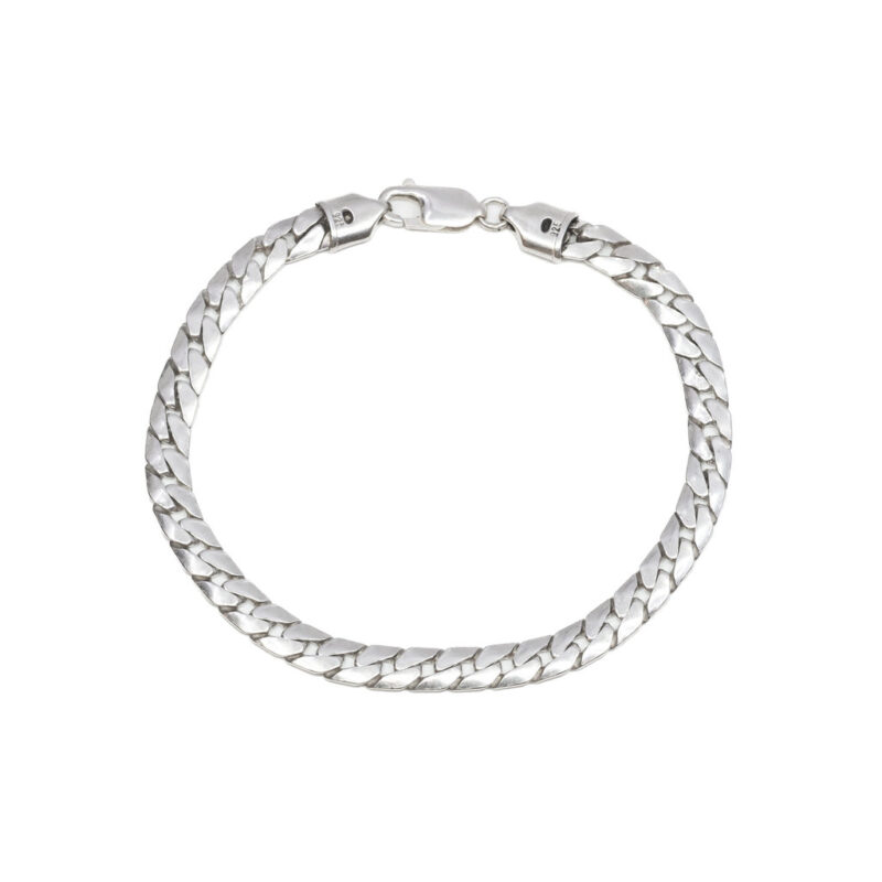 Sterling Silver Cuban Link Bracelet 20cm #9325