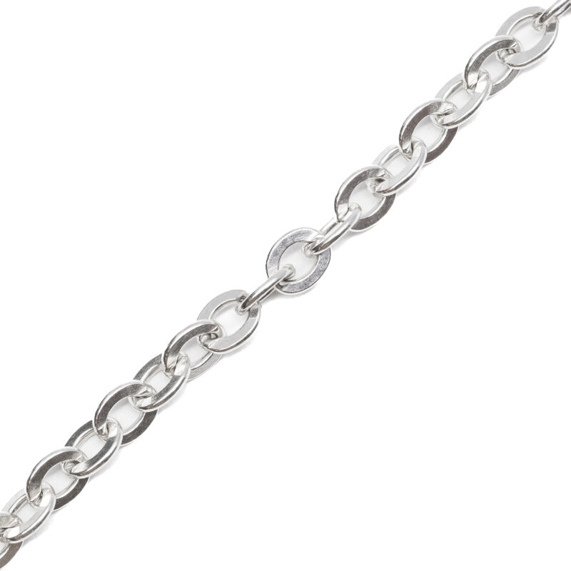 Vintage 800 Silver Cable Link Bracelet 18.5cm #9325-19