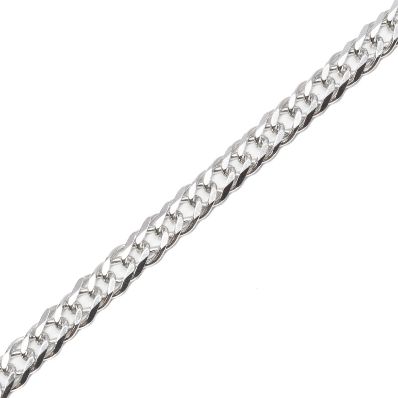 Sterling Silver Double Curb Link Bracelet 18.5cm #9325-27