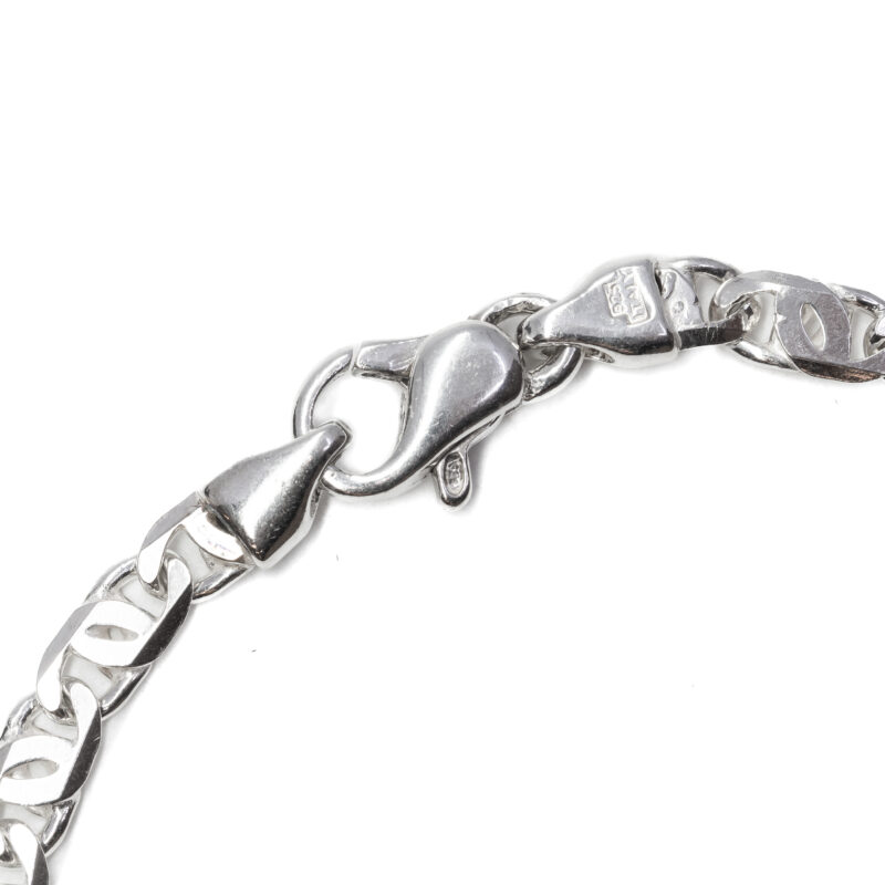 Sterling Silver Birdseye Link Bracelet Made in Italy 925 #9325-20