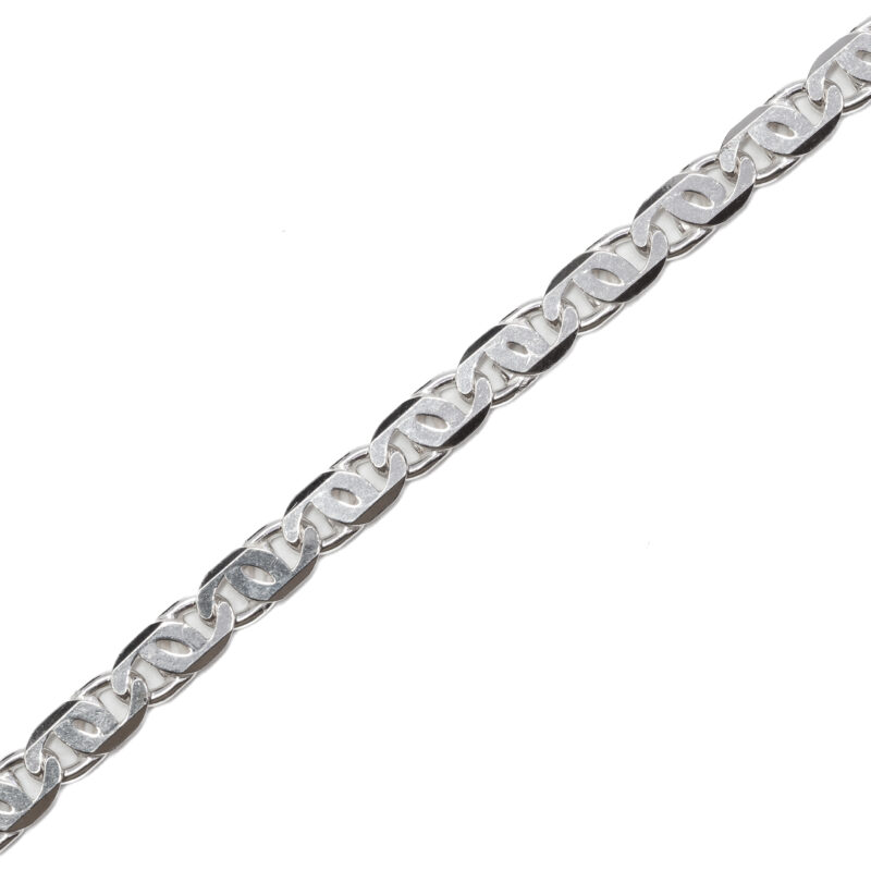 Sterling Silver Birdseye Link Bracelet Made in Italy 925 #9325-20