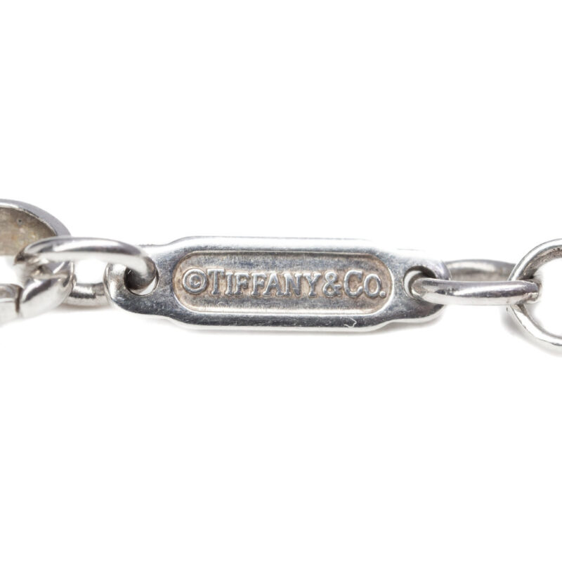 Tiffany & Co Silver Heart Keyhole Bracelet 17cm #62818