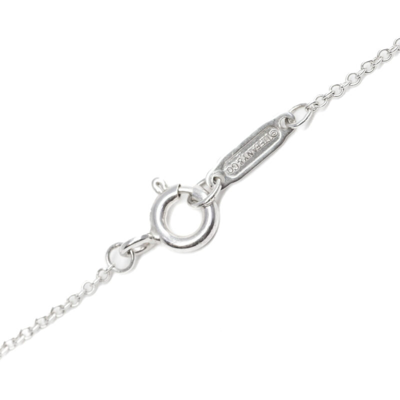 Tiffany & Co Silver Circle Pendant on Chain 40cm #62817