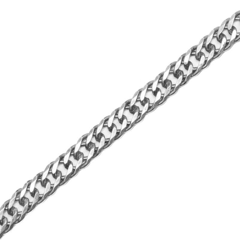 Sterling Silver Curb Link Chain Necklace 46cm #60069