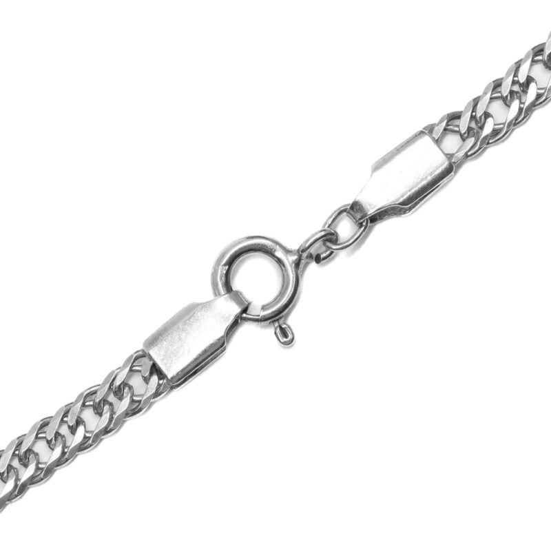 Sterling Silver Curb Link Chain Necklace 46cm #60069