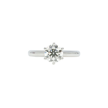 1.03ct Natural Diamond Solitaire Engagement Ring in 18ct White Gold - Certified RRP $9999 #63222