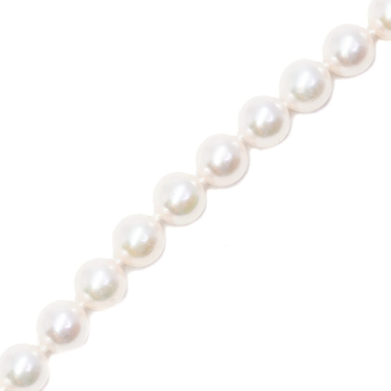 Tiffany & Co Essential 18ct Gold & Akoya Cultured Pearl Necklace in Box #63072