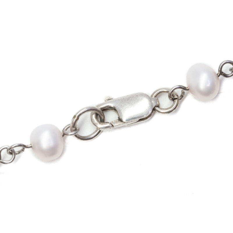 Sterling Silver & Freshwater Pearls Bracelet 19cm #63080