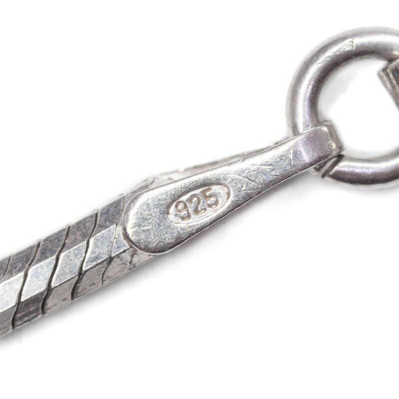 Sterling Silver Snake Necklace 40cm #63296