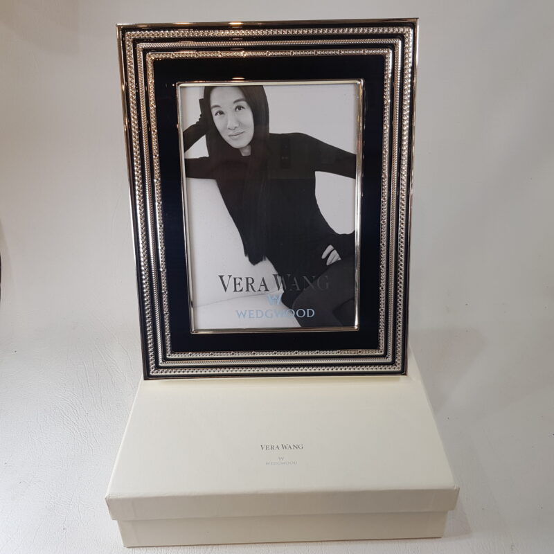 Wedgwood Vera Wang with Love Noir Photo Frame 5x7 Black & Silver #62867