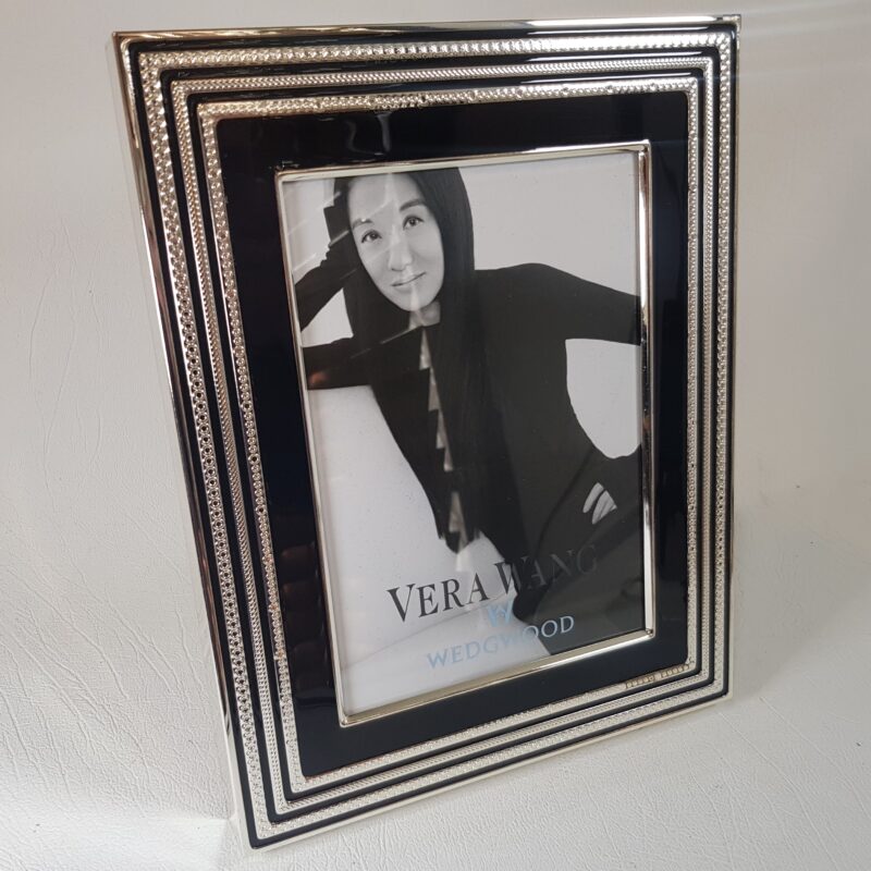 Wedgwood Vera Wang with Love Noir Photo Frame 5x7 Black & Silver #62867