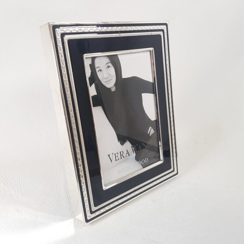 Wedgwood Vera Wang with Love Noir Photo Frame 4x6 Black & Silver #62868