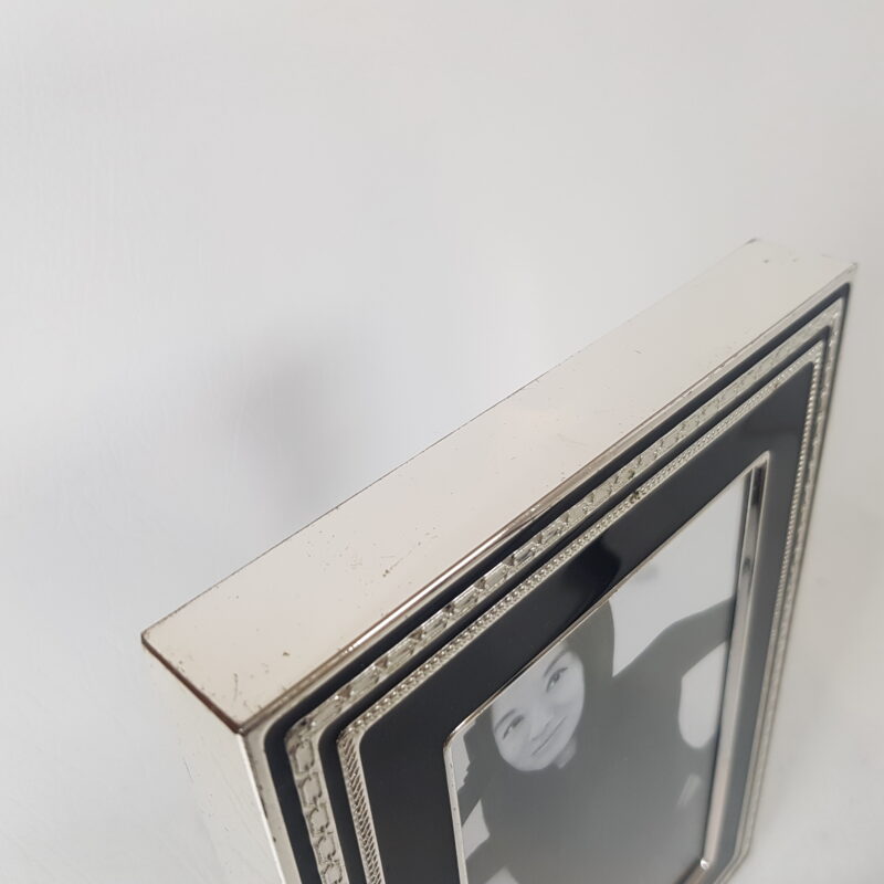 Wedgwood Vera Wang with Love Noir Photo Frame 4x6 Black & Silver #62868