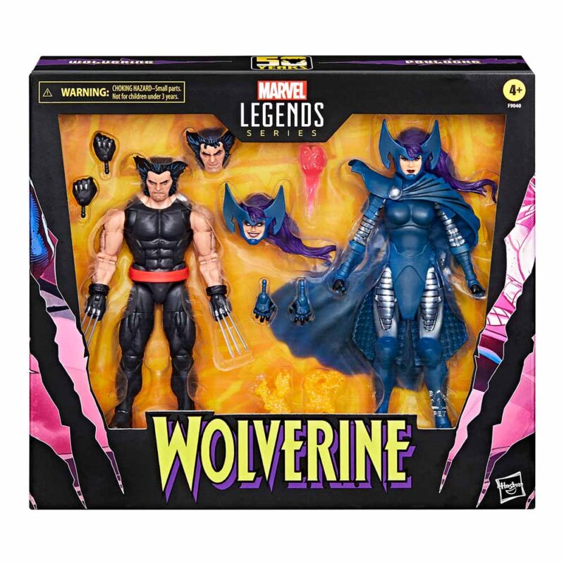 Marvel - X-Men - Wolverine and Psylocke Marvel Legends Series Action Figure 2-Pack #63448