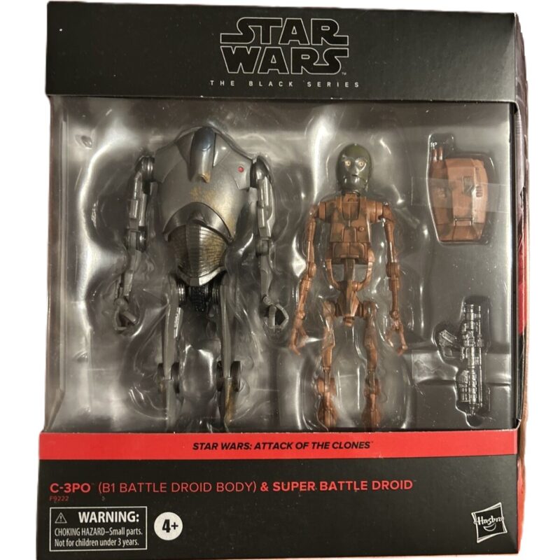 Star Wars Black Series Super Battle Droid C-3PO 2-Pack EPII Attack of The Clones #63471
