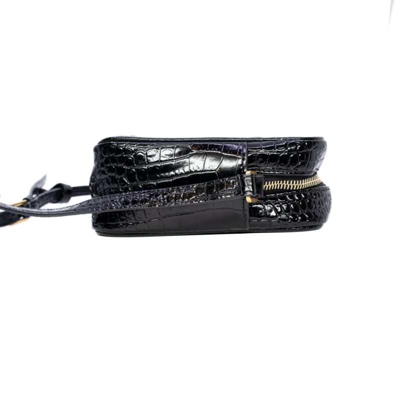 YSL Saint Laurent Lou Camera Bag Leather Crossbody Croc RRP $2950 + Receipt #63044