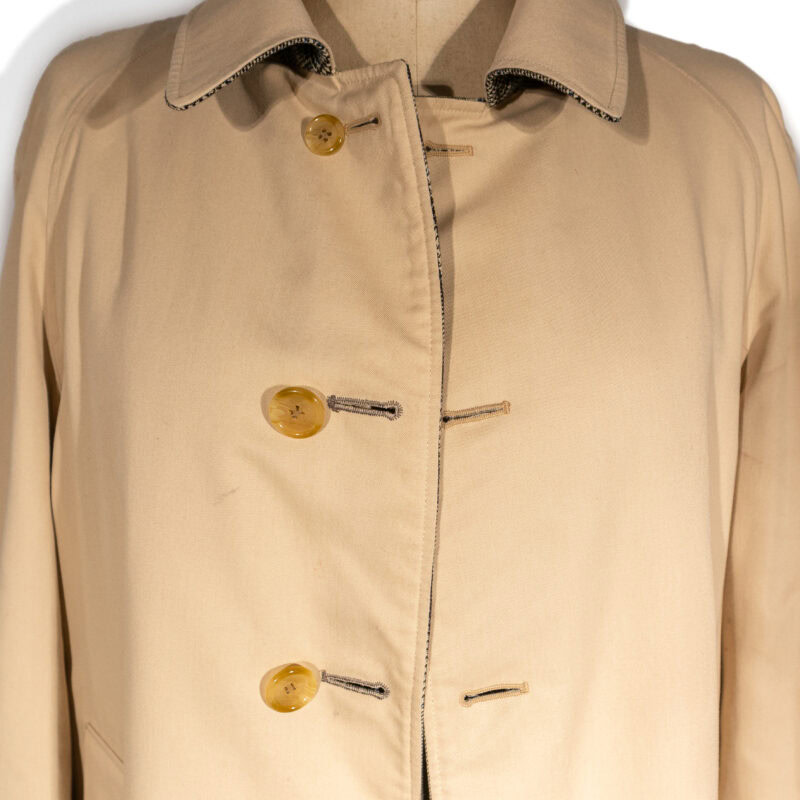 Vintage Reversible Burberry Trench Coat Jacket (48 Reg) 100% Wool - West England #61726