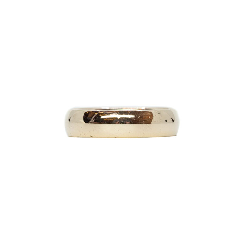 10ct Yellow Gold Half Round Band Ring Size P 1/2 #63201
