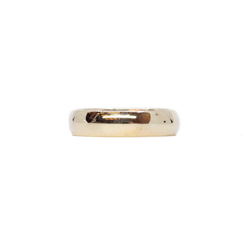 10ct Yellow Gold Half Round Band Ring Size P 1/2 #63201