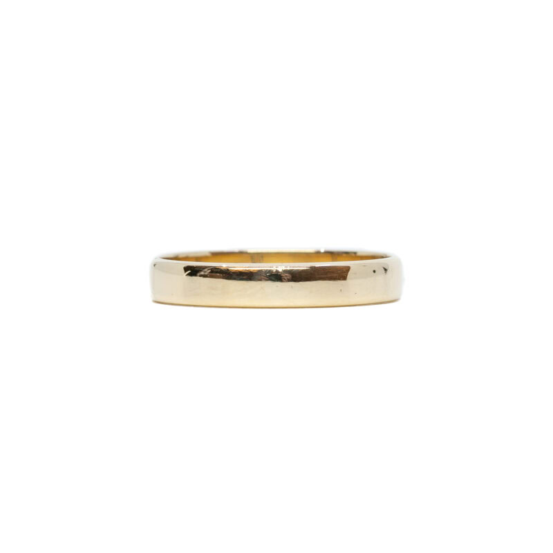 9ct Yellow Gold Wedding Band Ring Size O 1/2 #63085