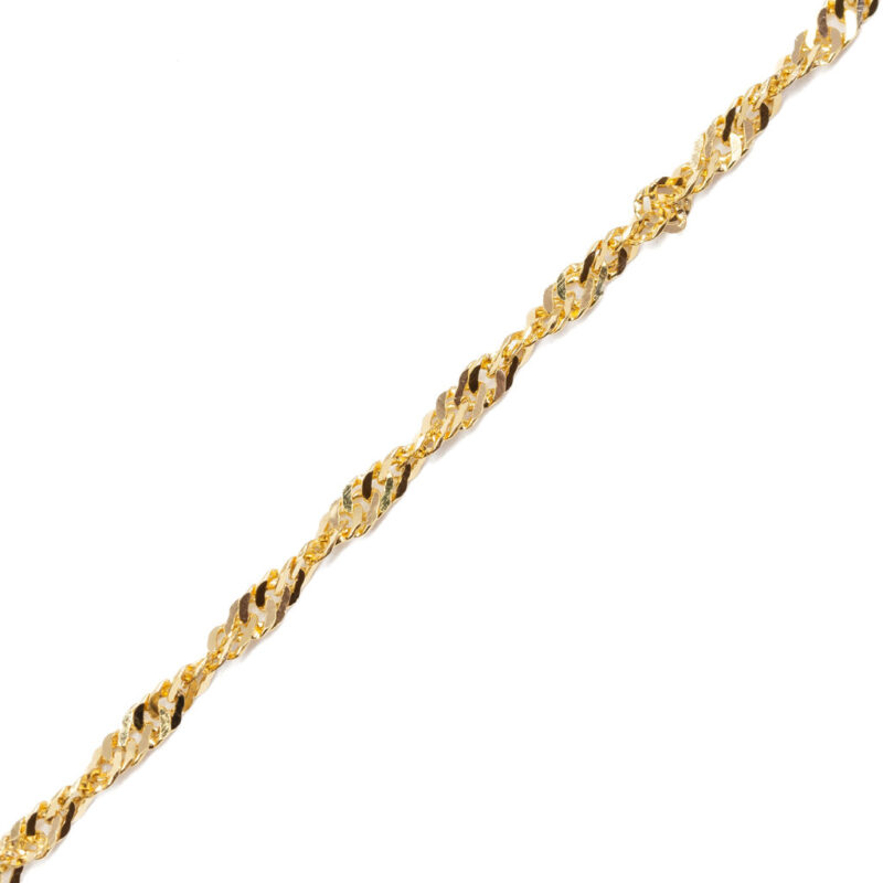 22ct Yellow Gold Bead Necklace 40cm #63266 - Image 3