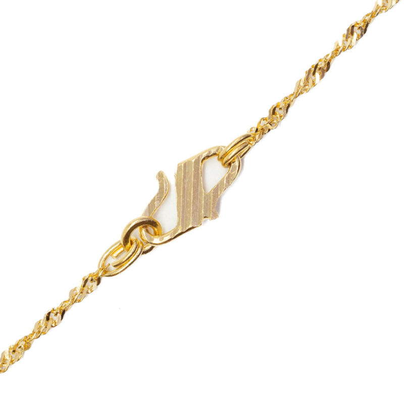 22ct Yellow Gold Bead Necklace 40cm #63266 - Image 4