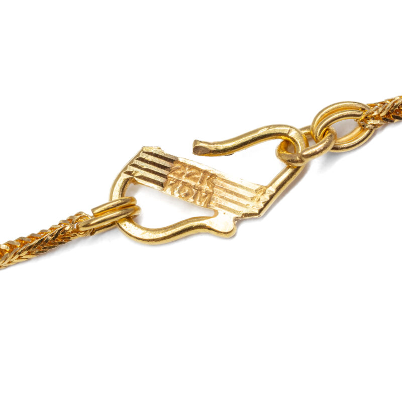 22ct Yellow Gold Enamel Bead Necklace 39cm #63267
