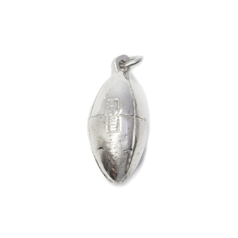 Sterling Silver Rugby Football Charm Pendant #9635-72
