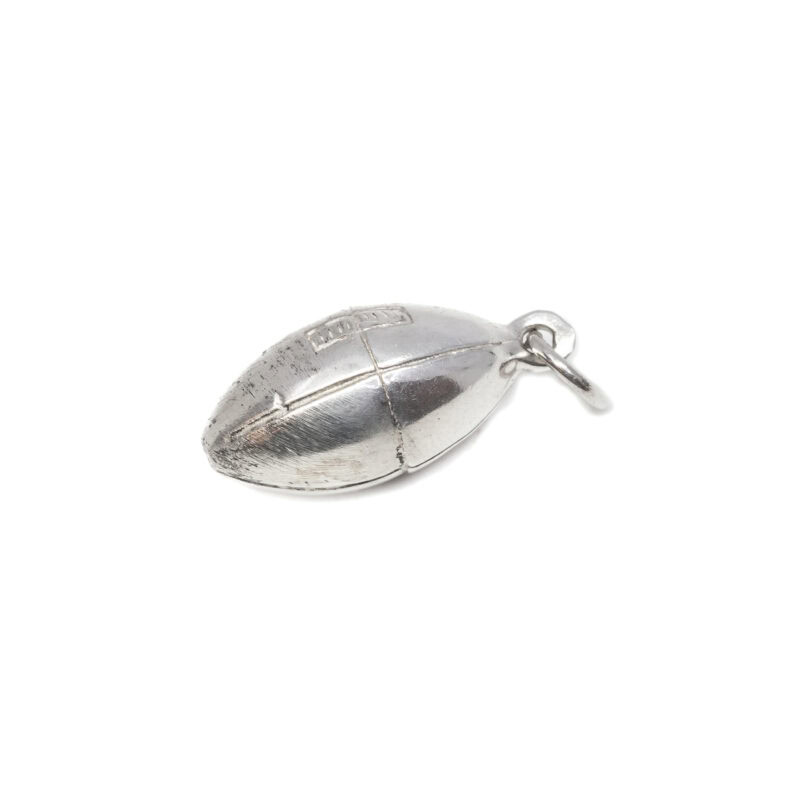 Sterling Silver Rugby Football Charm Pendant #9635-72