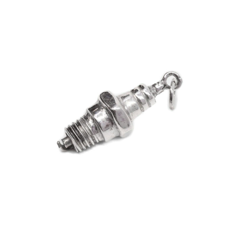 Sterling Silver Spark Plug Charm / Pendant *New* #9636-39