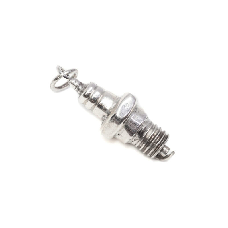 Sterling Silver Spark Plug Charm / Pendant *New* #9636-39