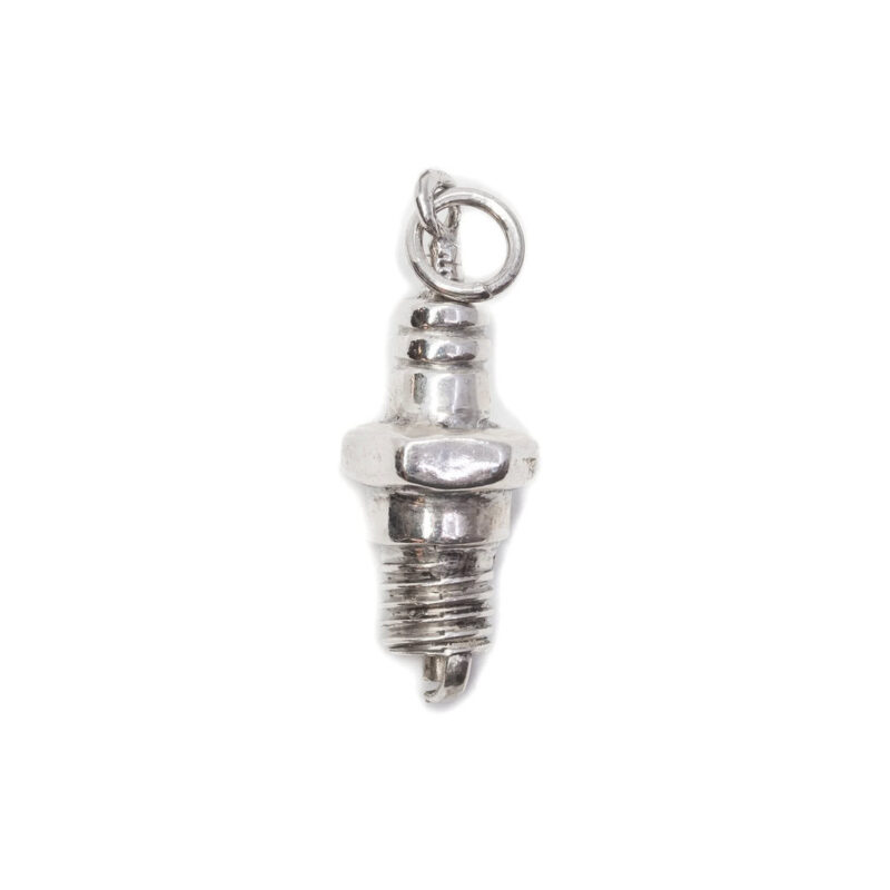 Sterling Silver Spark Plug Charm / Pendant *New* #9636-39