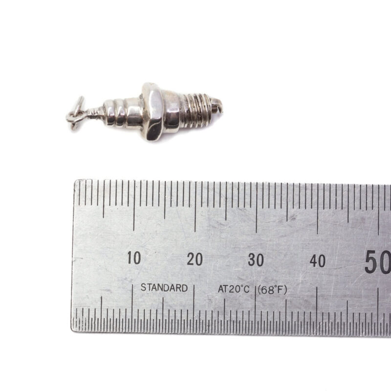 Sterling Silver Spark Plug Charm / Pendant *New* #9636-39