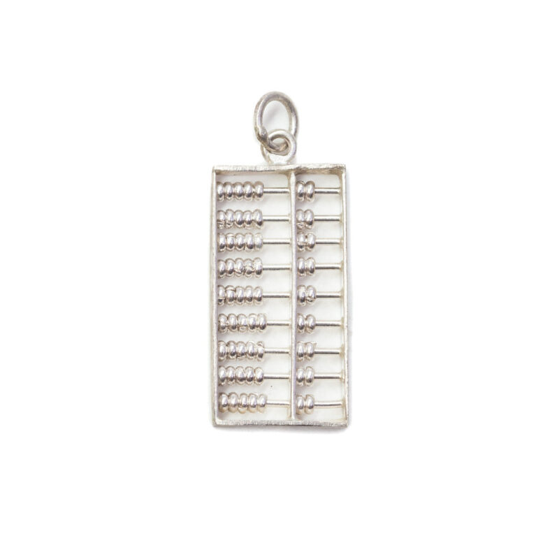 Sterling Silver Abacus Charm Moving #9636-45