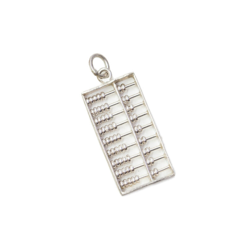 Sterling Silver Abacus Charm Moving #9636-45