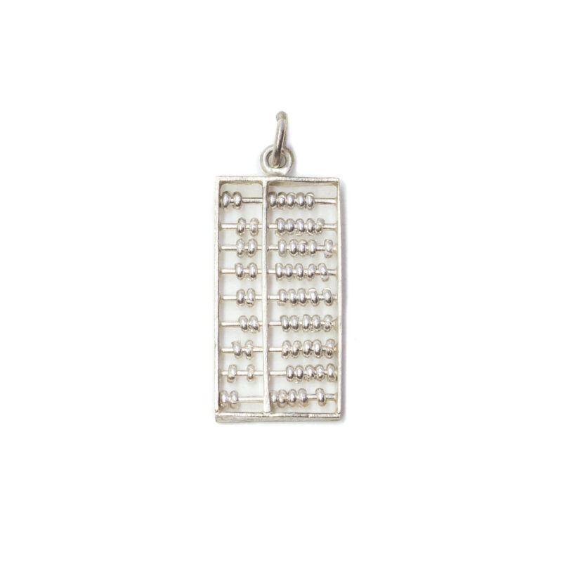 Sterling Silver Abacus Charm Moving #9636-45