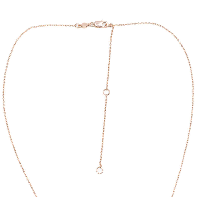 Rose Gold Plated Sterling Silver ID Necklace Sunshine & Saltwater #62084