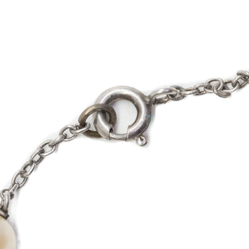 Sterling Silver Pearl Bracelet 19cm #63319
