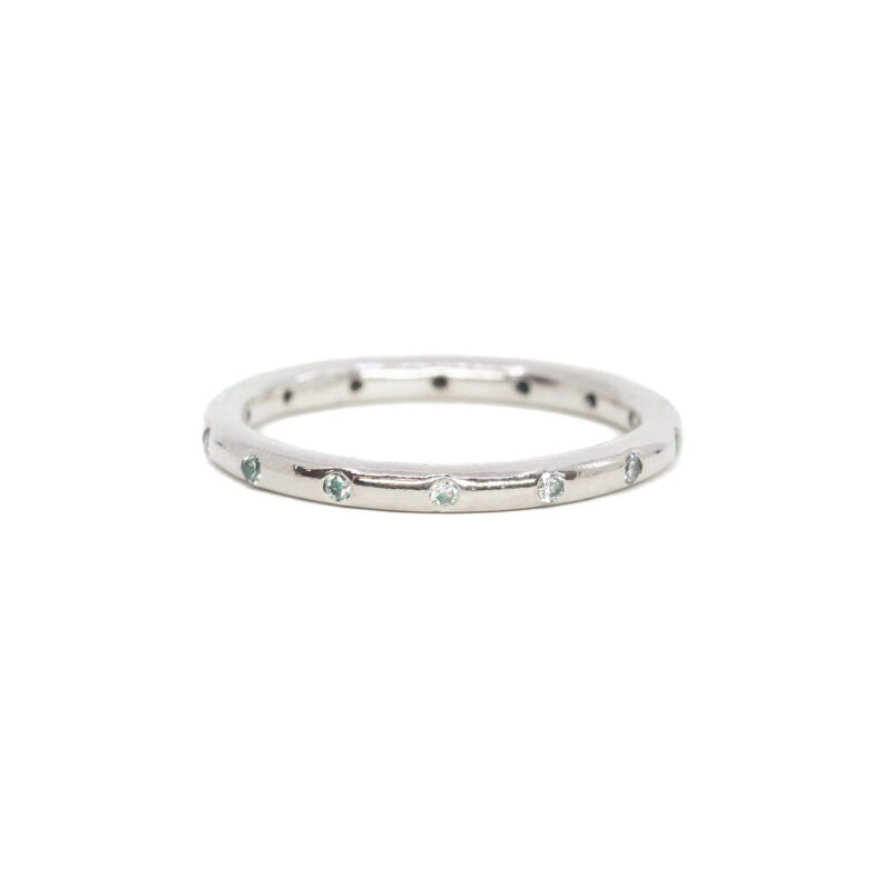 Pandora Sterling Silver & CZ Simple Sparkling Band Ring Size 50 RRP $79 #62079