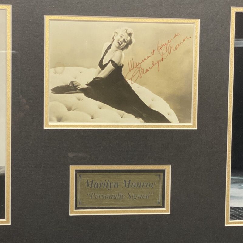 Marilyn Monroe Framed Photo Memorabillia Secretarial Signed C.1950 #37073