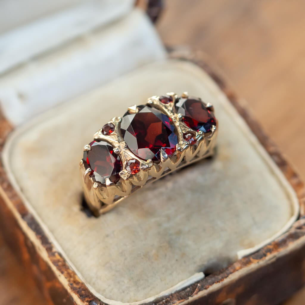 Antique Ruby Trilogy Ring