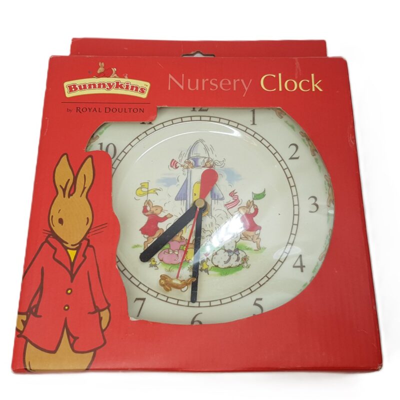 Royal Doulton Nursery Clock Bunnykins - New in Box #62844