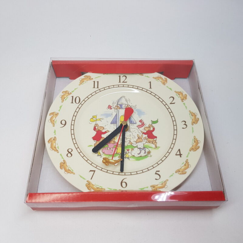 Royal Doulton Nursery Clock Bunnykins - New in Box #62844