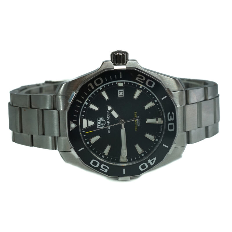 Tag Heuer Aquaracer WAY111A 41mm Black Dial Watch #63210